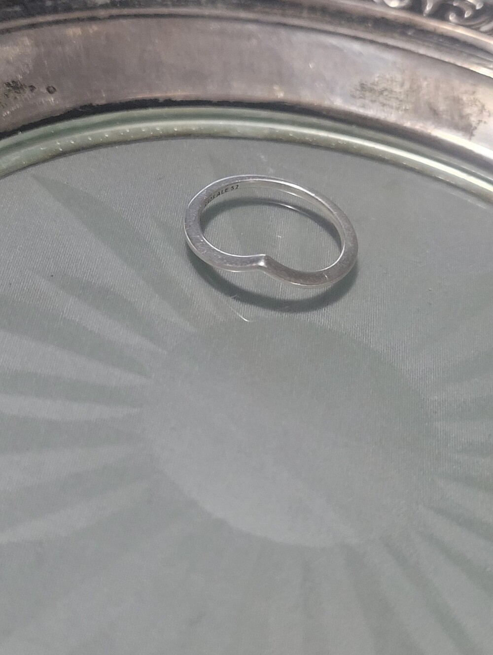 Sterling Silver Pandora Contoured Band Ring - Silver